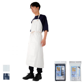 抗菌加工防水エプロン胸当タイプ