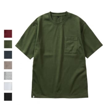 ヘビーウエイトコットン耐久抗菌半袖Tシャツ