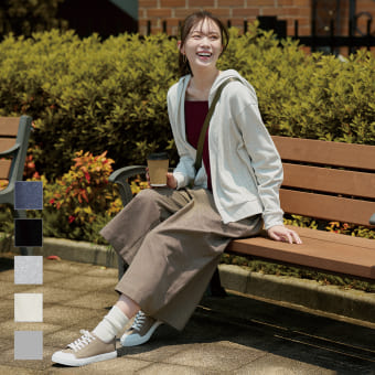 レディースメンモリージップパーカー