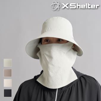 レディースエックスシェルター暑熱αハット&フェイスガード