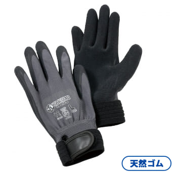 匠プラス 天然ゴム中厚手背抜き手袋 ベルト付き 1双