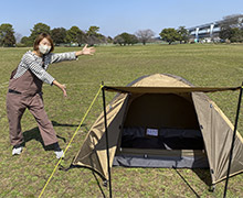 ソロキャンプを始めたいならまずはこれ！「BASICドームテント（キャノピー110cm）」