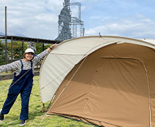 使い方無限大！TC素材で日陰が濃く結露もしにくいサークルドームテンプ